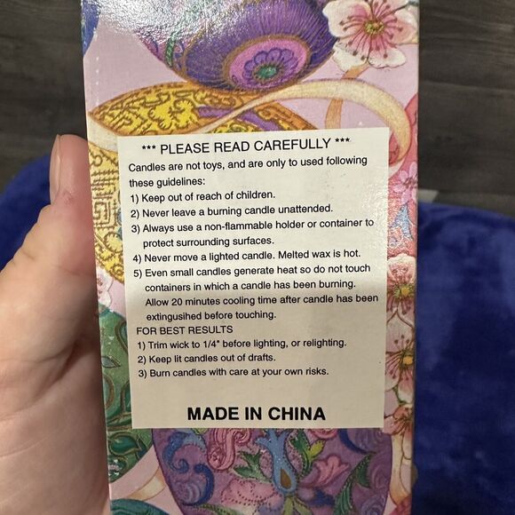 Vintage Easter Bunny Candles Set of 2 in Original Box Unlit 10” - Picture 8 of 8